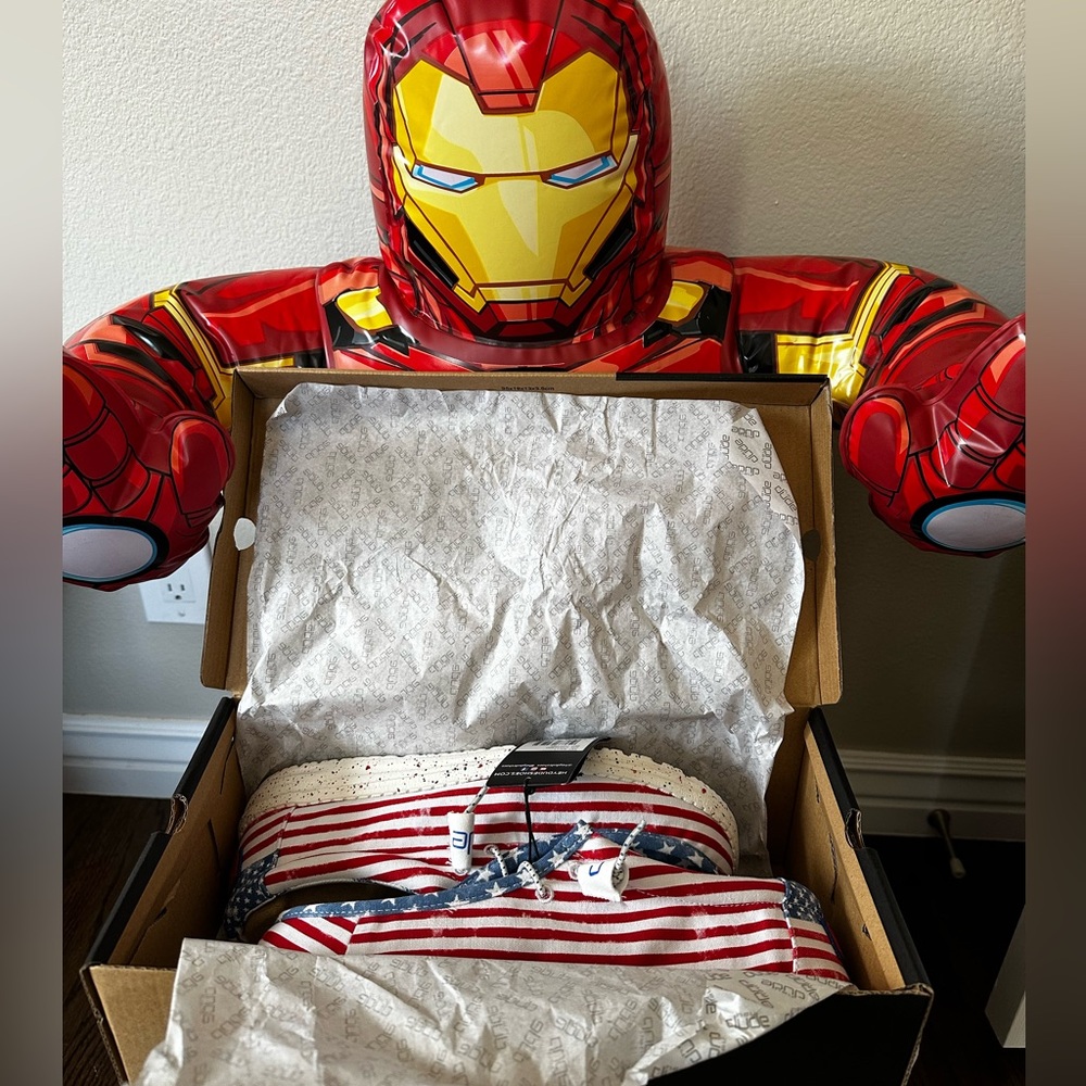 Hey dude American flag shoes